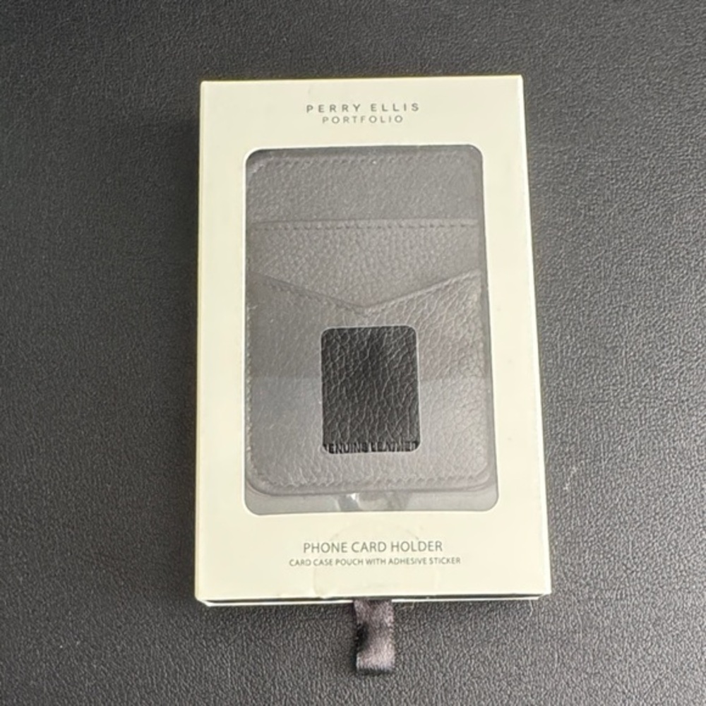 Perry Ellis Portfolio Gray Phone Card Holder